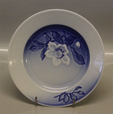 B&G porcelæn Blå Julerose 028 Tallerken 17,5 cm (616)