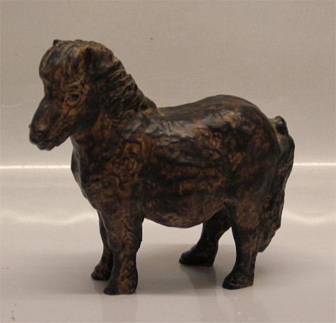 Aluminia Figurine 3743 RC Faience Pony 16 x 17 cm Jeanne Grut 1974
