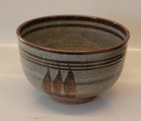 Helle Allpass Danish Art pottery Bowl 15 x 23 cm