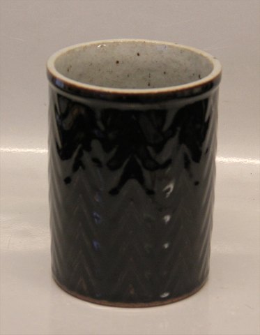 B&G Art Pottery B&G 727 Olivin glazed vase by Richard Kjaergaard