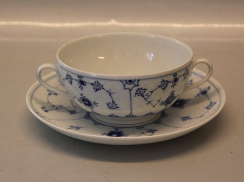 B&G Blue Traditional porcelain 247 Bouillon cup 3 dl (481) & saucer 17.7 cm