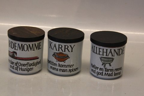 Proverb Series from Knabstrup Ceramics Spice Jars