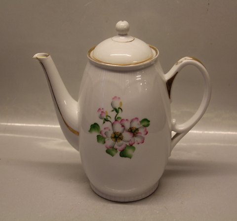 B&G Princess Margrethe apple flower porcelain 091 a Large coffee pot 24 cm 1 l 
(301)