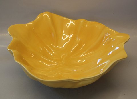Natura Yellow Ole Kortzau Faience Bowl 13 x 33 cm
