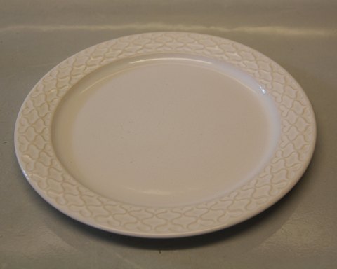 326 Plate 21 cm / 8.25" Palet Cordial White  Nissen Kronjyden B&G Quistgaard  
Stoneware