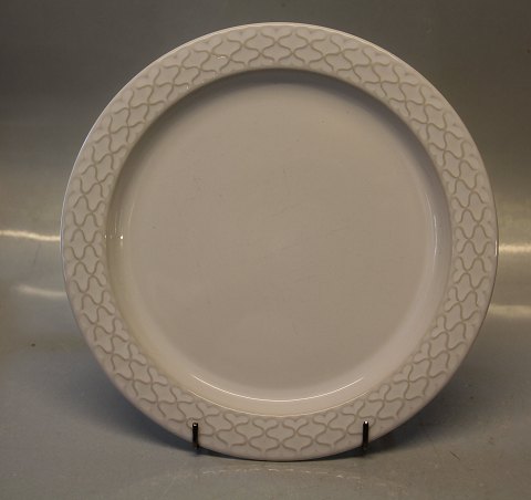 325 Plate 24 cm / 9.5" Palet Cordial White  Nissen Kronjyden B&G Quistgaard  
Stoneware