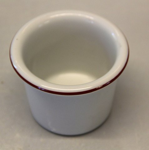 Red line Bing & Groendahl White Dinnerware, Magnussen B&G 668 Bowl - vase 6 x 8 
cm