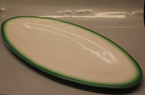 Ursula Dinnerware Royal Copenhagen Aluminia Faience 375 Oval green dish 56 cm 
(1192375-34300) Fish Platter.