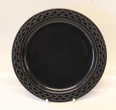 PALET Black 325 Plate 24 cm / 9.5" Cordial Nissen Kronjyden B&G Quistgaard  
Stoneware