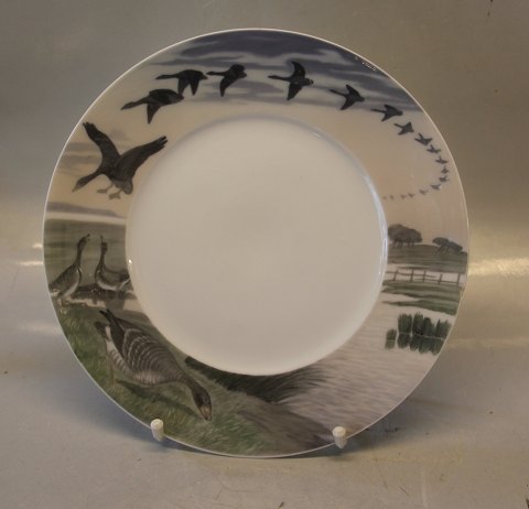 Royal Copenhagen Game Plates with birds ca 25 cm
