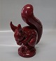 Sv. Lindhart Egern - rød glasur  27 x 20 cm