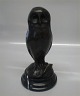 Fransk Bronze: Ugle på mamorfod 26 cm