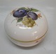 Meissen Porcelain Germany Bonbon box 7.5 x 9 cm Decorated with fruit and berries