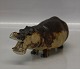 A.J. Ingdam Flodhest Hippo 8.5 x 19 cm hippopotamus