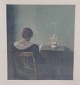 Peter Ilsted Colour Mezzotinte Opus 47. Woman reading  - Issued in colors.  
Mezzotint in colors,1925 (O/S 47), on Japan paper. 33.5 x 28.8 cm.; 13 7/8 x 
11½". Signed and numbered