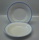 Køkkenstellet - Aluminia kunstfajance 
Spisestel hvid med blå kant
