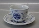 1023 Large Coffee cup and saucer (746)  With Logos
B&G Blue Traditional porcelain Hotel Quality