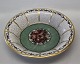 Dahl Jensen 184-590 DJ Tray, green and gold with flower 15 cm