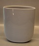 Bing & Grøndahl B&G 5433 Oval moderne hvid vase 19,5 x 16,5 x 5,5 cm