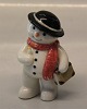 Royal Copenhagen figurine 
0399 RC Winther series, Snowman, Father Max with book 9 cm (1249399) Henny 
Iversen 2007
