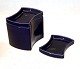 HANK Bing & Groendahl White Dinnerware, Magnussen 865-3 Bonbon box 9 x 11 with 
lid,  Dark Blue