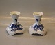 Danish Porcelain Blue Flower curved Tableware 1711-10 Candlestick 10.5 cm