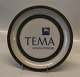 Dansk B&G TEMA Stentøjstel Stoneware handlerskilt på frokosttallerken
