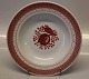 Aluminia Faience Red Tranquebar 1847-13 Soup rim bowl 21 cm
