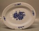 Kongelig Dansk Porcelæn Blå Blomst Flettet 8017-10 Ovalt fad 36,5 cm