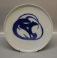 B&G porcelain  Blue Koppel 101 Dish, round 6,5 cm (304)