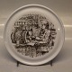 B&G Porcelain Diary Plates in brown 15 cm