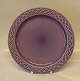 325 Plate 24 cm / 9.5" PALET Violet - lila Cordial Nissen Kronjyden B&G 
Quistgaard  Stoneware