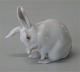 B&G figur 1597 Hvid kanin