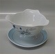 B&G Blue Demeter porcelain 008 Sauceboat  triangular on fixed round stand ca 
10.5 x 18 cm (311)