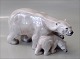 Dahl Jensen figurine 1068 Polar Bear with Cubs (CJB) 19.5 cm
