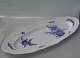 1561-10 Huge fish platter 60.5 24,5 cm Danish Porcelain Blue Flower curved 
Tableware