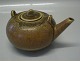 Saxbo tea pot brown harefur glaze 10 x 17 cm + handle