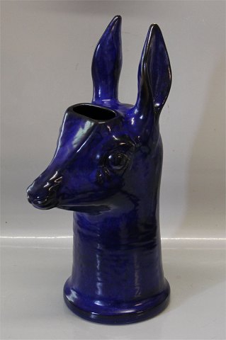 Kongelig Dansk Stentøj 2983 Kgl. Antilopehoved - Vase 41 cm Jeanne Grut 1961
