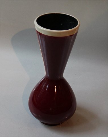 Aluminia kunstfajance 2751 Aluminia vase, timeglasform 23,5 cm Columbine