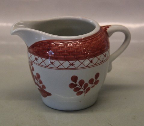 Red Aluminia Faience  Tranquebar 0954-13 Creamer 8 cm
