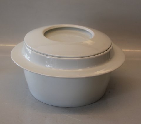 005 Tureen 12.5 x 25 cm HANK ? Bing & Groendahl White Dinnerware, Magnussen