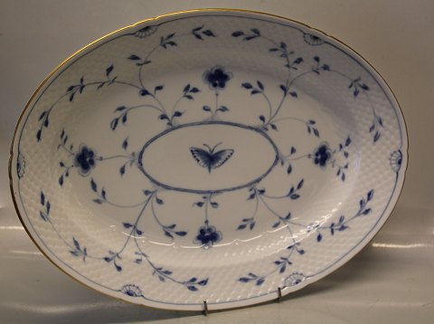 014 Large serving platter, oval 46 cm B&G Kipling Blue Butterfly porcelain with 
gold
