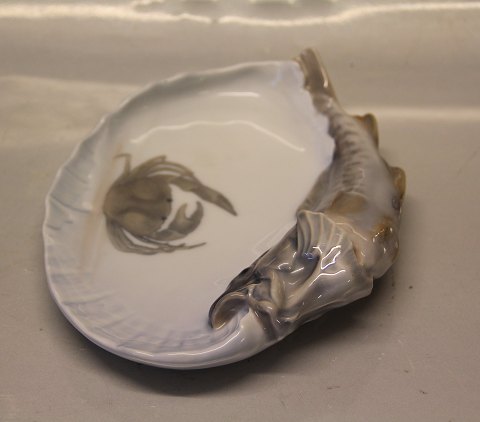 0481 RC Card tray - cod and crab, Erik Nielsen 1890 27 x 20 cm Royal Copenhagen 
Art Nouveau