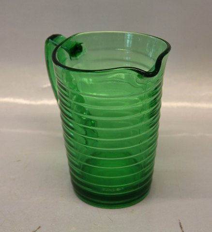 Broksoe, Holmegaard glass 1938-1941, design Jacob E Bang Light Green pitcher 17 
cm