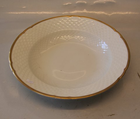 Aakjaer B&G Porcelain 	022 Large soup rim plate 24 cm (322)	