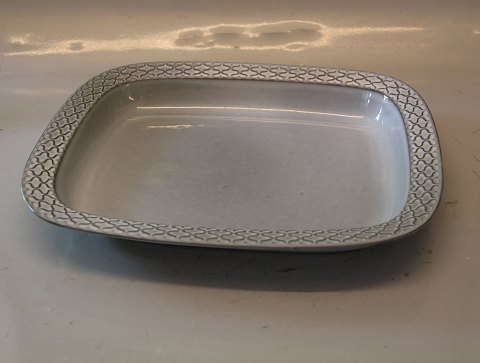 402 Sqaure dish 4.5 x 32.5 x 27 cm Cordial Grey Nissen Kronjyden B&G Quistgaard  
Stoneware