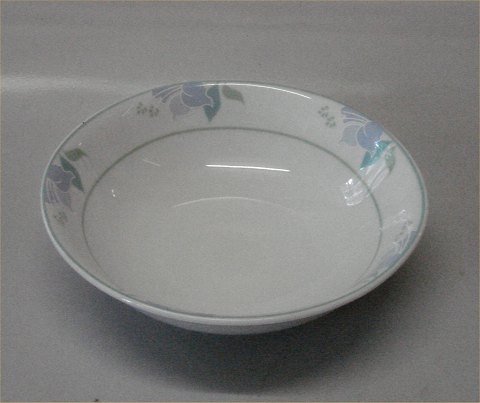 Fleur 574 RC Salad bowl, round cereal bowl 16 cl / 16.5 cm 	 Blue Modern B&G 
Pattern
