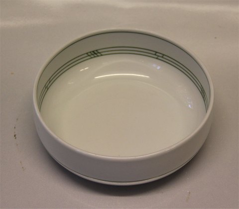 323 Cereal bowl  5 x 14.6  cm (023) Olympia Green pattern of lines B&G 
