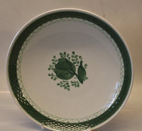 0936-12 Cake dish 25 cm Aluminia Faience Green Tranquebar
