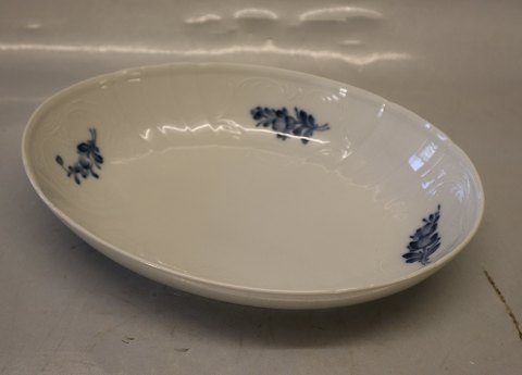 10-12052 Oval skål 24.5 x 19 cm Kongelig Dansk Porcelæn Blå Blomst Juliane Marie
